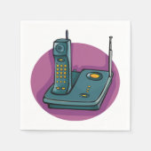 電話留守番機紙ナプキン スタンダードカクテルナプキン (正面)