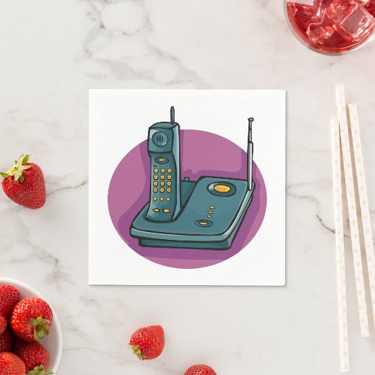 電話留守番機紙ナプキン スタンダードカクテルナプキン