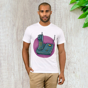 電話留守番電話Tシャツ Tシャツ