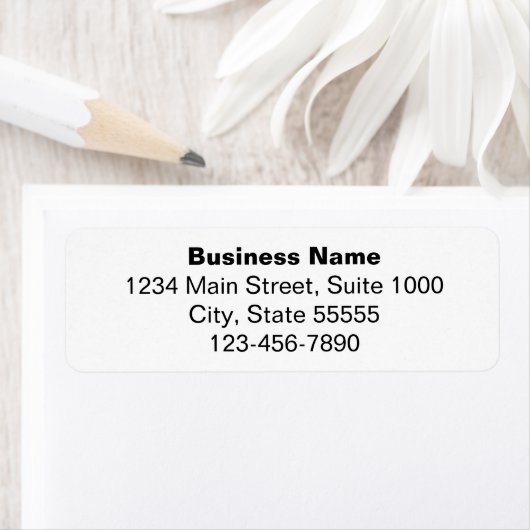 電話番号はっきりしたの会社名差出人住所 ラベル (インサイチュ)