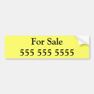 電話番号を用いる販売のバンパーステッカーのため バンパーステッカー
