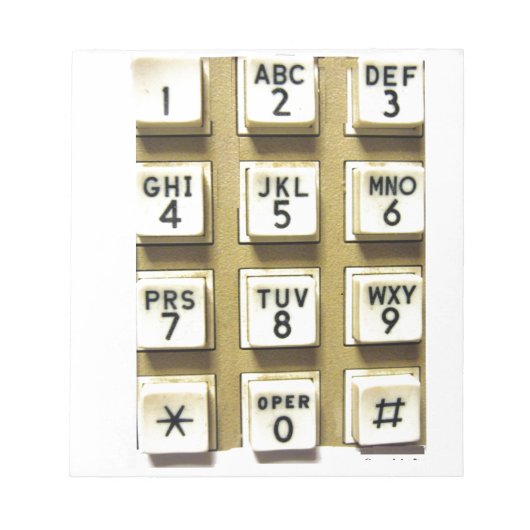 電話番号 ノートパッド (正面)