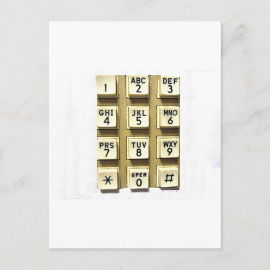 電話番号 ポストカード (正面)