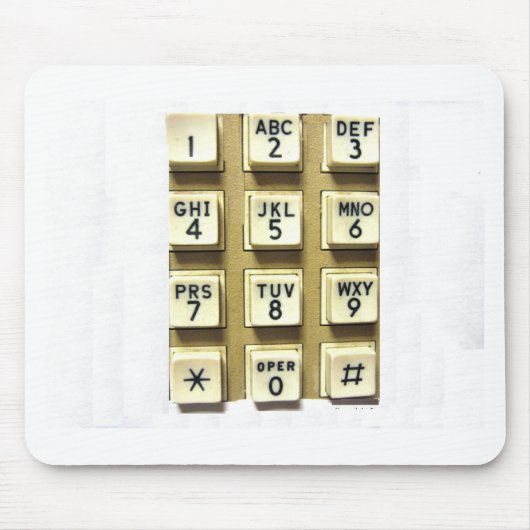 電話番号 マウスパッド (正面)