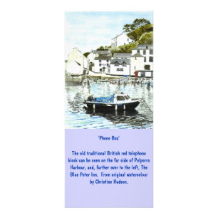 「電話箱」の大きいしおりの棚カード ラックカード