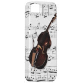 電話箱。 コントラバス及び楽譜。 一突き色 Case-Mate iPhoneケース (裏面/右)