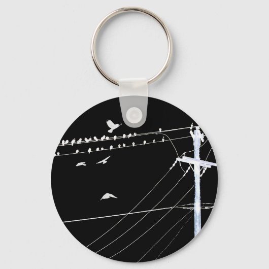 電話線 キーホルダー (正面)