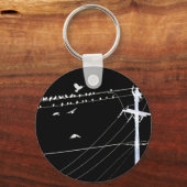 電話線 キーホルダー (正面)