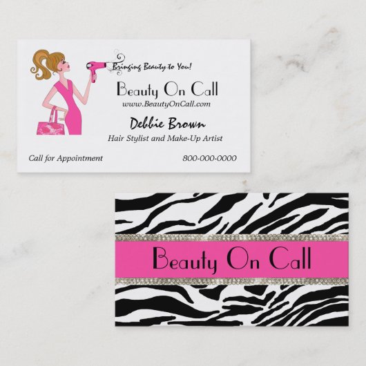 電話美容師 名刺 (正面/裏面)