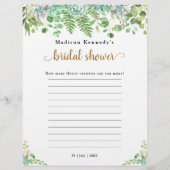 電話質問ゲーム💍ブライダルシャワー (裏面)