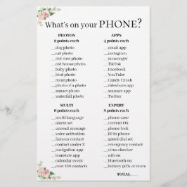 電話質問ゲーム💍ブライダルシャワー