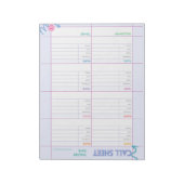 電話追跡メモ帳 ノートパッド (回転)