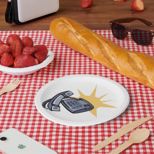 電話通信 ペーパープレート