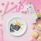 電話通信 ペーパープレート (パーティー)