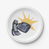 電話通信 ペーパープレート (正面)