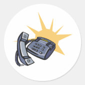 電話通信 ラウンドシール (正面)