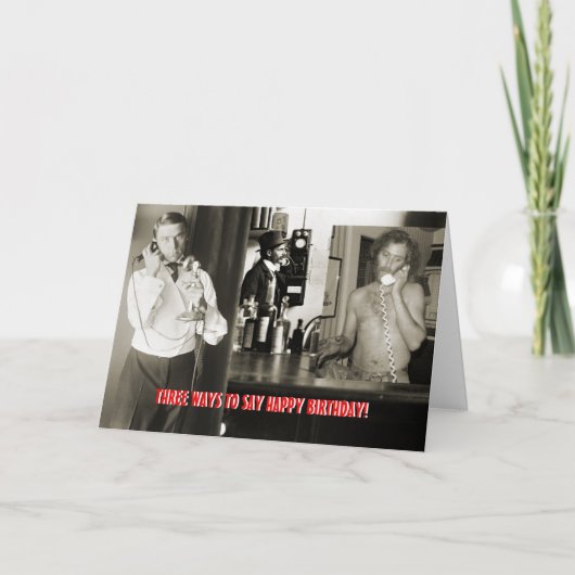 電話進化ヴィンテージフォトカードアンティーク カード (正面)