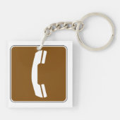 電話道路標識 キーホルダー (裏面)