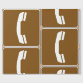 電話道路標識 ラッピングペーパー (フラット)