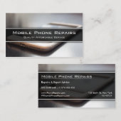 電話頭が切れるの写真 – 名刺 (正面/裏面)