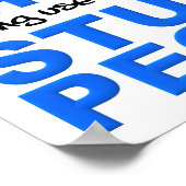 電話頭が切れるの愚かな人々のポおもしろいスターサイン ポスター (角)