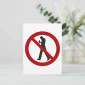 電話頭が切れるゾンビ禁止 ポストカード (スタンド正面)