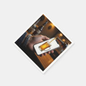 電話頭が切れるビアマグ スタンダードカクテルナプキン (角)