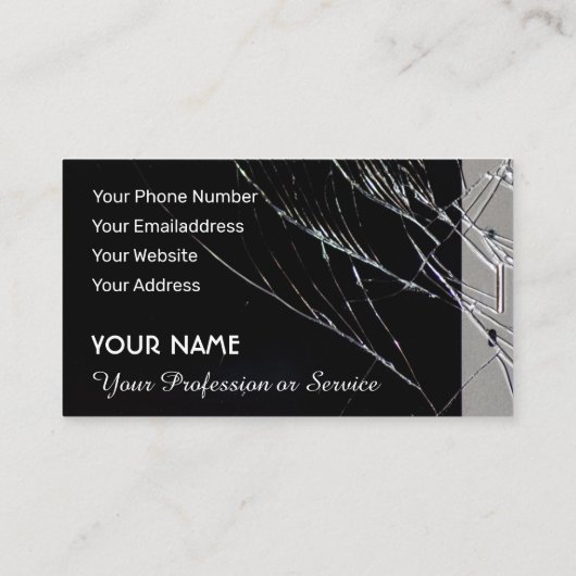 電話頭が切れる修理専門サービス 名刺 (裏面)