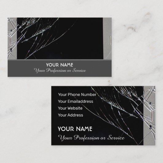 電話頭が切れる修理専門サービス 名刺 (正面/裏面)