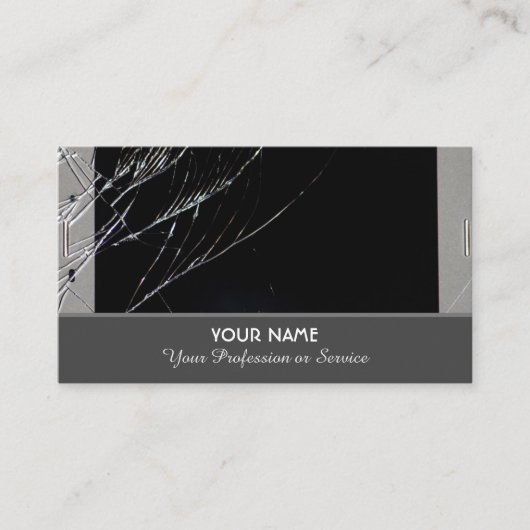 電話頭が切れる修理専門サービス 名刺 (正面)