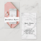 電話頭が切れる携帯電話の修理名刺 名刺 (正面/裏面)