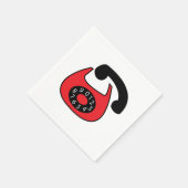 電話 スタンダードカクテルナプキン (角)