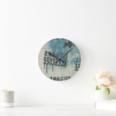 電話 ラウンド壁時計 (ホーム)