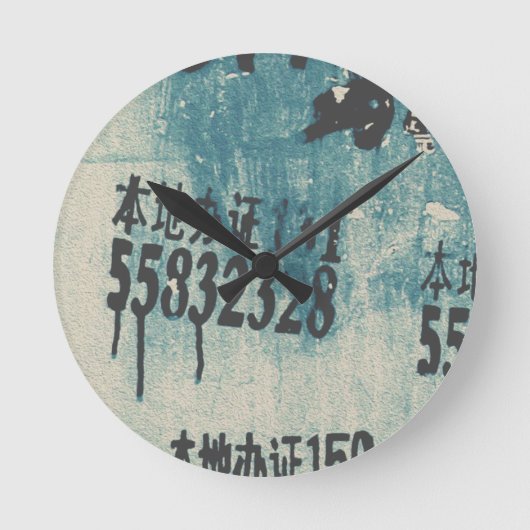 電話 ラウンド壁時計 (正面)