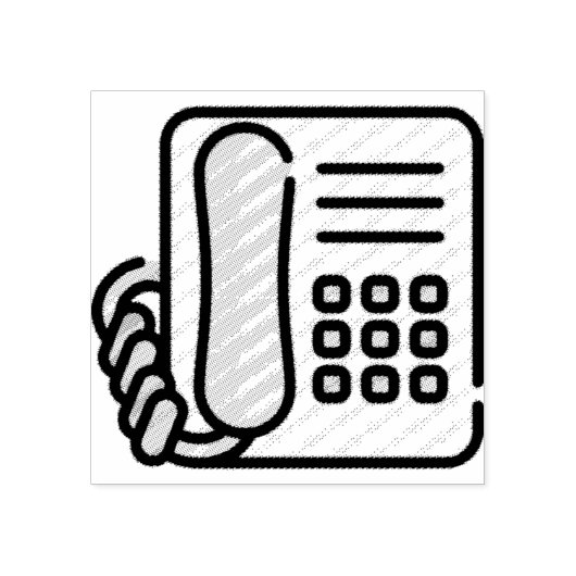 電話 ラバースタンプ (インプリント)