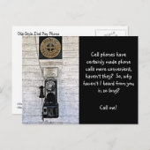 "電話"古いスタイル支払電話（写真） ポストカード (正面/裏面)