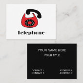 電話 名刺 (正面/裏面)