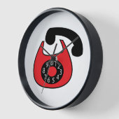 電話 壁時計 (傾斜)