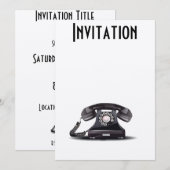 電話 招待状 (正面/裏面)