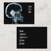 電話-青のX線の骨組 名刺 (正面/裏面)