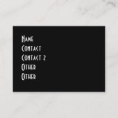 電話-青のX線の骨組 名刺 (裏面)