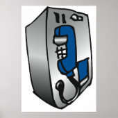 電話(青) ポスター (正面)