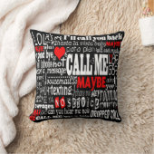 電話…Maybe （暗い色） クッション (ブランケット)