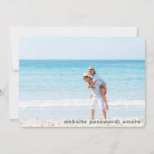 *~*電話QR AR6写真結婚式日付を保存 招待状 (裏面)