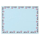 電車かわいいチョーチョ1st誕生日パーティーテーマ テーブルクロス (正面(横))