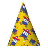 電車かわいいチョーチョ1st誕生日パーティーテーマ パーティーハット (右)