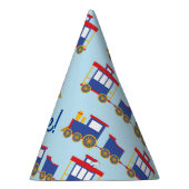 電車かわいいチョーチョ1st誕生日パーティーテーマ パーティーハット (右)