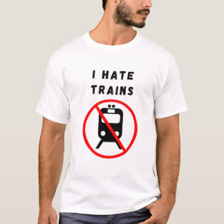 電車が嫌いだ Tシャツ