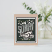 電車が消えてしまった。はがき ポストカード (スタンド正面)