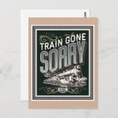 電車が消えてしまった。はがき ポストカード (正面/裏面)